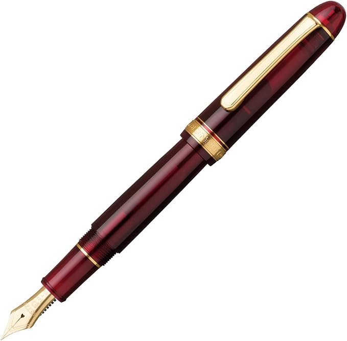 Platinum 3776 Century Bourgogne gold trim Medium fountain pen