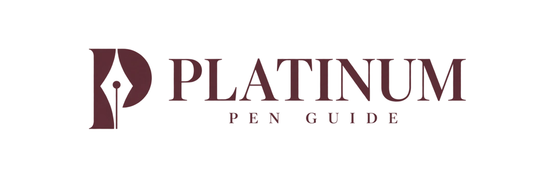 Platinum Fountain Pen pen guide logo